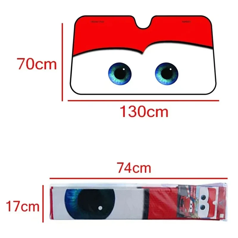 Auto Sonnenschutz Augen – Faltbarer Frontscheiben-Schutz 130 × 70 cm