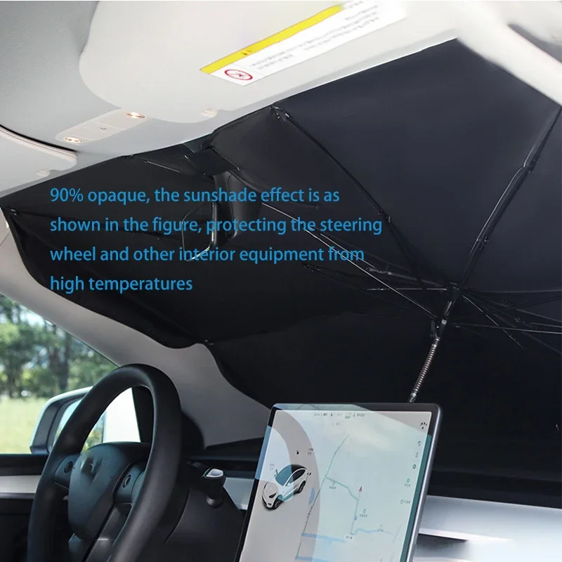 Auto Sonnenschutz Regenschirm – Faltbarer UV-Schutz für Frontscheibe