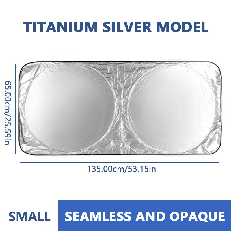 Auto Sonnenschutz Faltbar – Metallgrauer UV-Schutz für Frontscheibe 140 × 80 cm