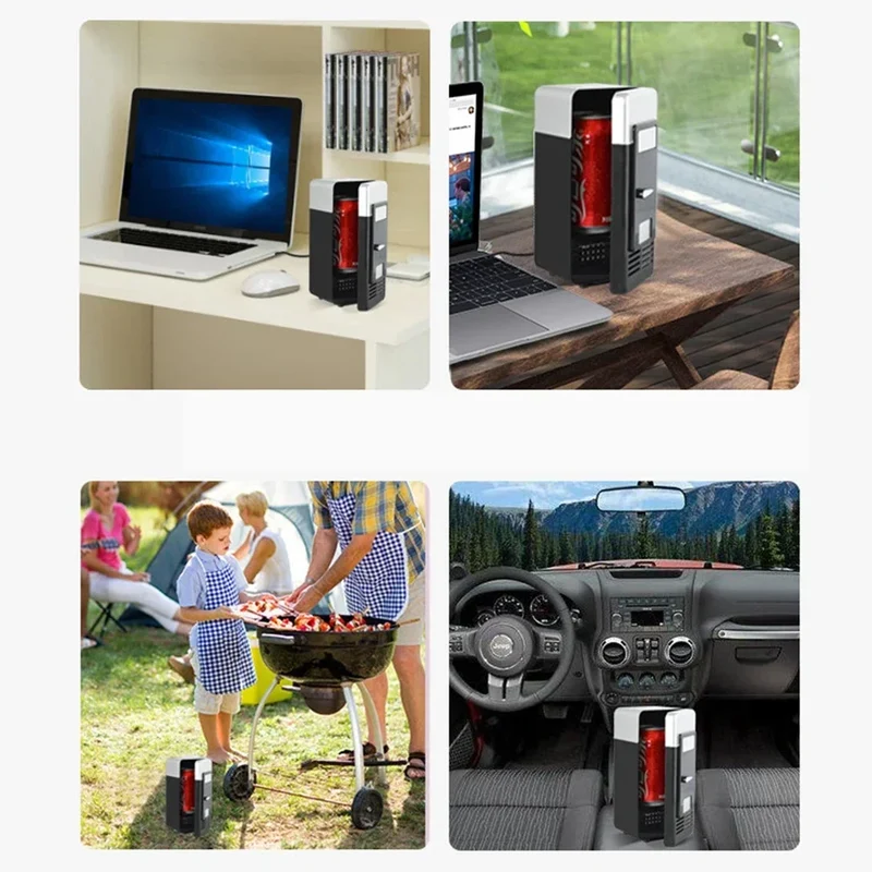 Mini Kühlschrank USB – Kompakter Getränke-Cooler für Dose, Büro und Auto