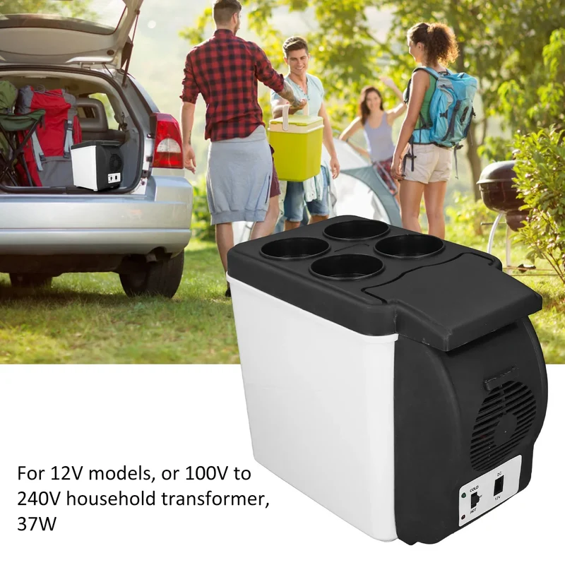 Elektrische Kühlbox 6L – Tragbare Auto-Kühlbox mit Warmhaltefunktion