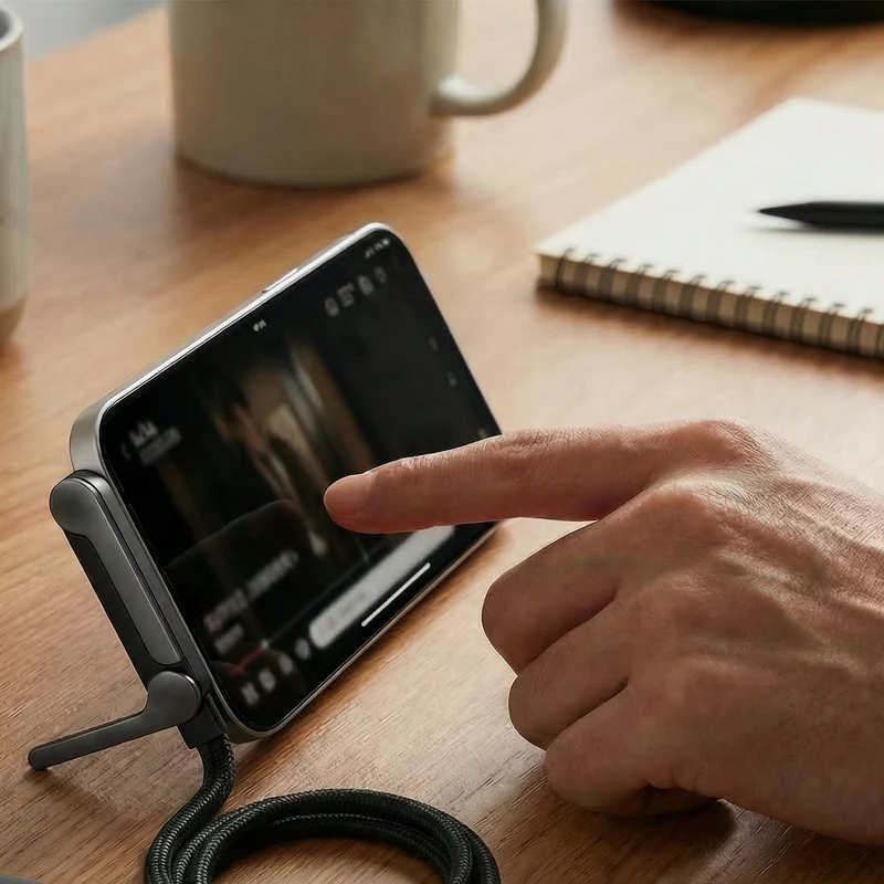 2in1 Faltbares Schnell Ladekabel und Telefon Ständer