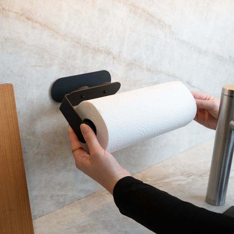 silwy Magnetischer Küchenrollenhalter mit Metallleiste