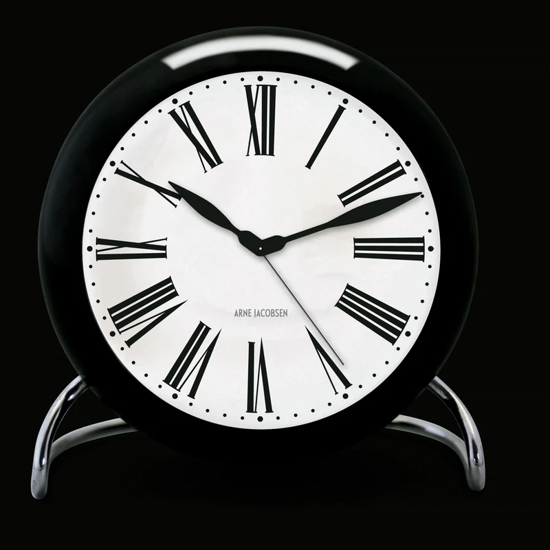 NORDVANE Roman Tischuhr – Skandinavische Weckeruhr Mit Römischem Zifferblatt & Touch-LED-Licht