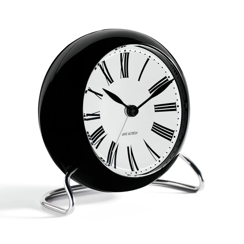 NORDVANE Roman Tischuhr – Skandinavische Weckeruhr Mit Römischem Zifferblatt & Touch-LED-Licht