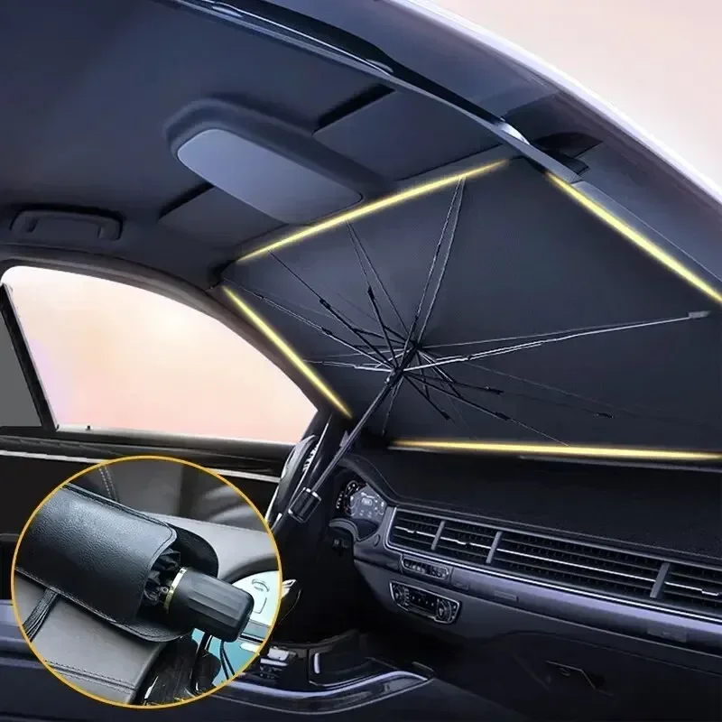 Auto Sonnenschutz – Faltbarer Scheibenschutz für Frontscheibe und Seitenfenster