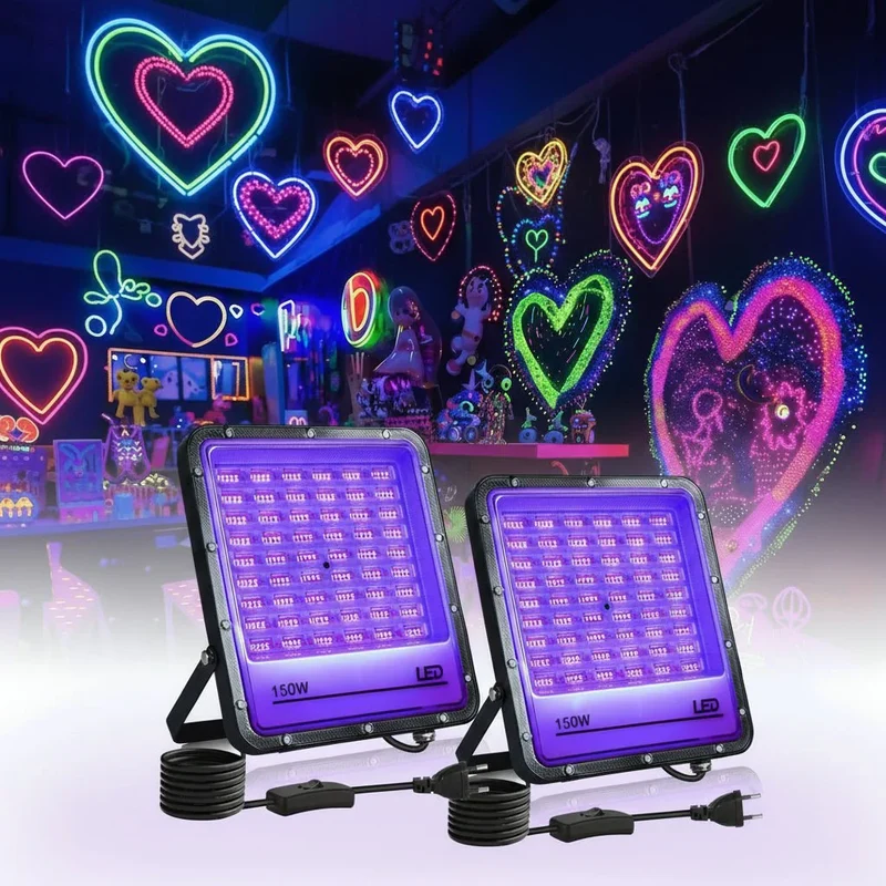 UV Scheinwerfer – LED Blacklight mit 395 nm Licht und Starken Lichteffekten