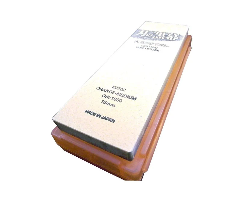 Shapton Kuromaku Ceramic Sharpening Stone Orange 1000 Grit Dual Pack