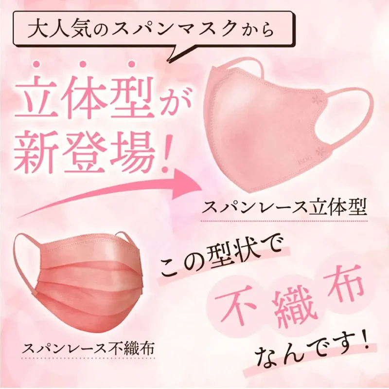Eshoku Dogen Dot Com 3D Nonwoven Color Mask Spanlace 30 Count