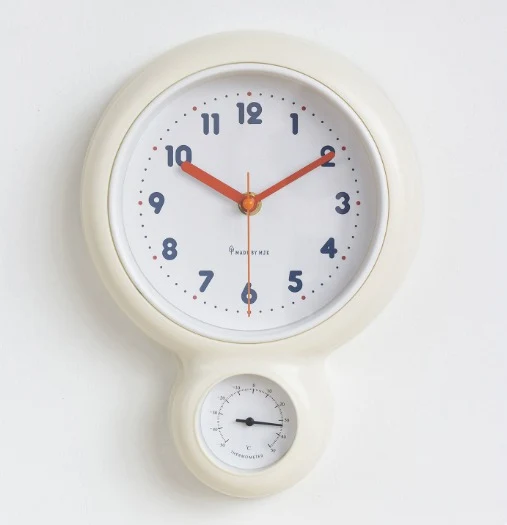RETROVA Küchen-Wanduhr – Retro-Aluminium-Wanduhr Mit Abnehmbarem 60-Minuten-Timer