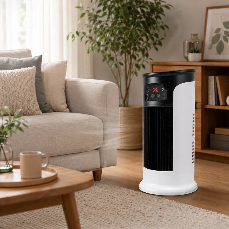 Mini Turmventilator – Kompakter Ventilator mit 3 Stufen und 8-Stunden-Timer
