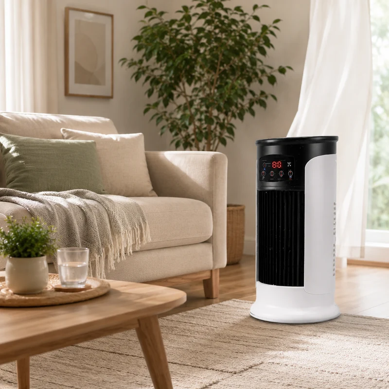 Mini Turmventilator – Kompakter Ventilator mit 3 Stufen und 8-Stunden-Timer