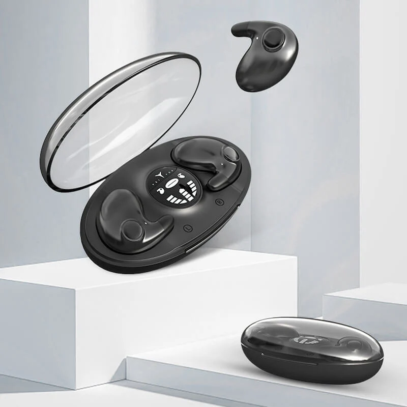 Schlafkopfhörer für Seitenschläfer – Flache Bluetooth Earbuds mit Touchsteuerung