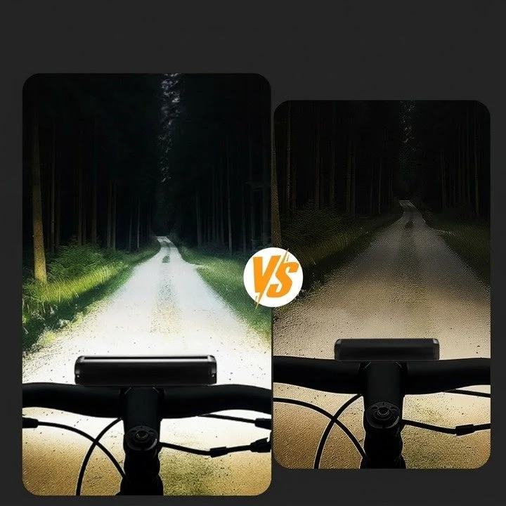 Fahrradlampe vorne – 1400 Lumen LED-Fahrradlicht, USB-aufladbar und wetterfest