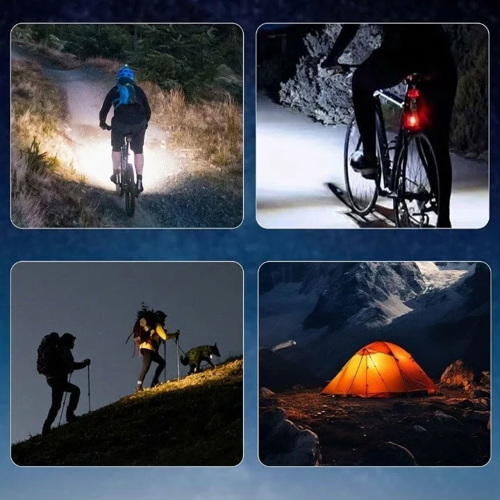 Fahrradlampe vorne – 1400 Lumen LED-Fahrradlicht, USB-aufladbar und wetterfest