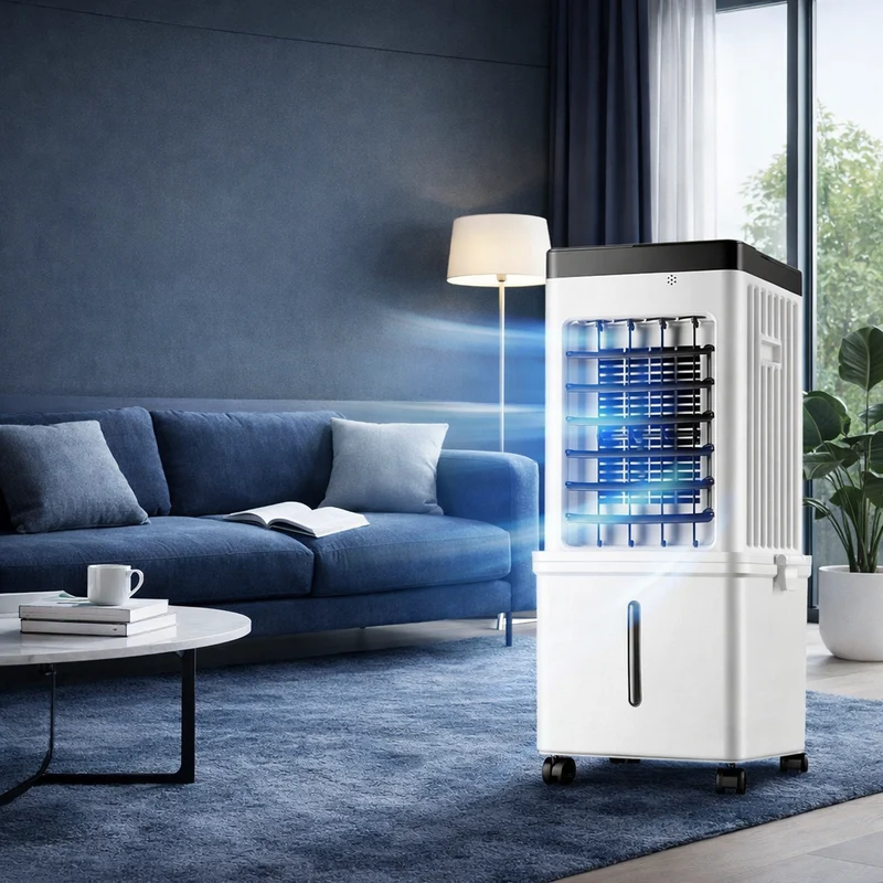 Mobiler Luftkühler 15L – 3-in-1 Air Cooler mit Fernbedienung und Rollen