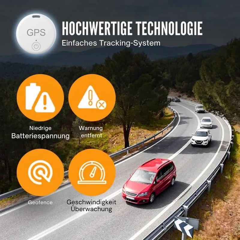 GPS Tracker Auto – Magnetischer Mini-Tracker mit App-Ortung und Suchalarm
