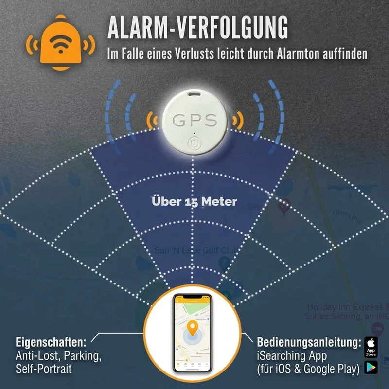GPS Tracker Auto – Magnetischer Mini-Tracker mit App-Ortung und Suchalarm
