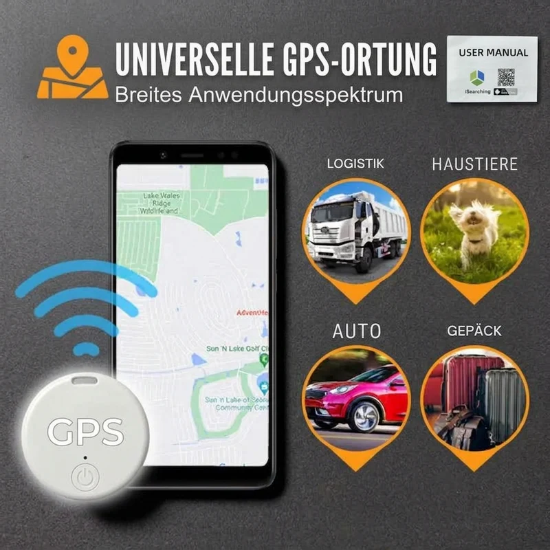 GPS Tracker Auto – Magnetischer Mini-Tracker mit App-Ortung und Suchalarm