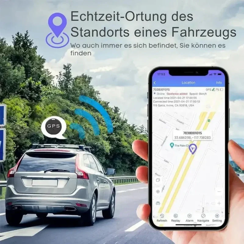 GPS Tracker Auto – Magnetischer Mini-Tracker mit App-Ortung und Suchalarm