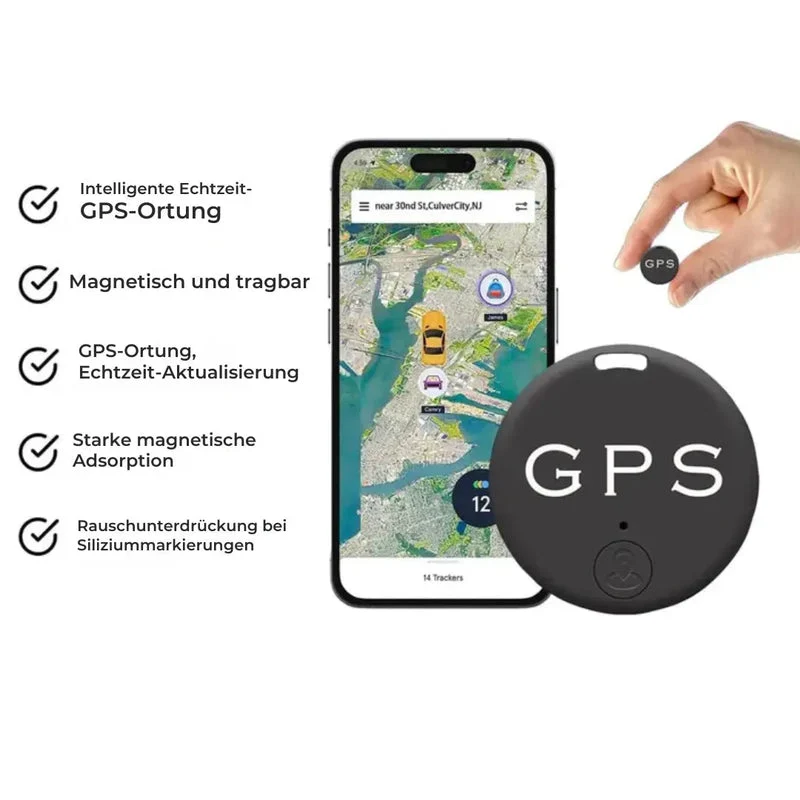 GPS Tracker Auto – Magnetischer Mini-Tracker mit App-Ortung und Suchalarm
