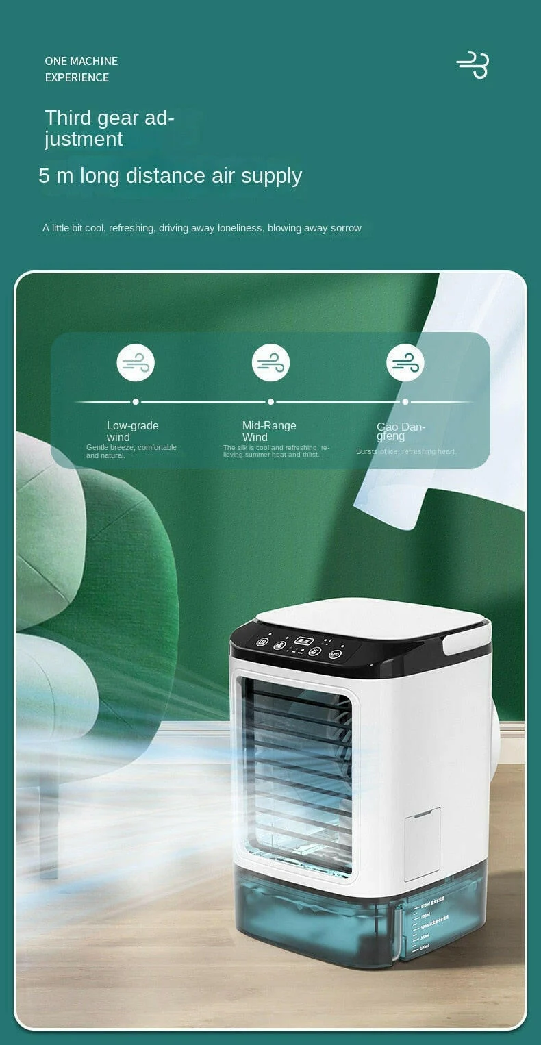 Tischklimagerät tragbarer AC-Ventilator mit doppeltem Nebel