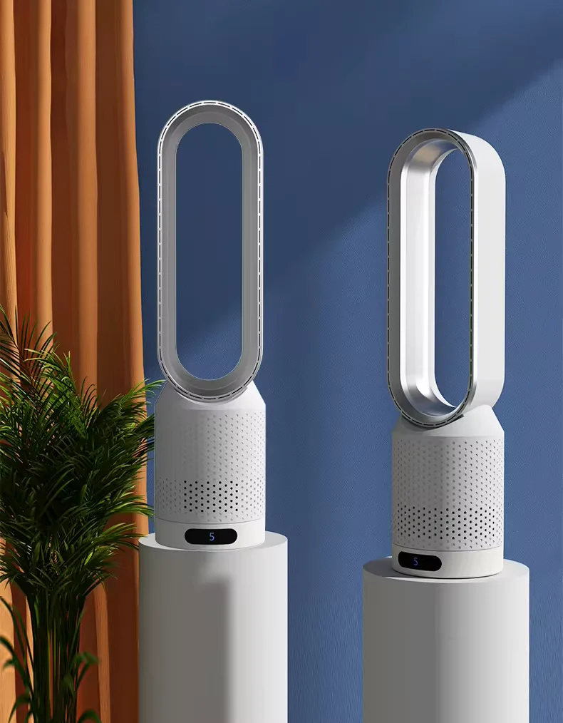 Blattloser Ventilator – leiser Tischventilator mit Oszillation & LED-Touch