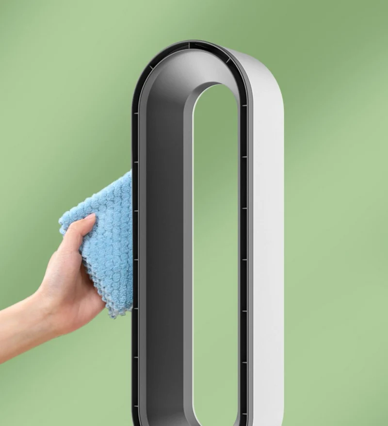 Blattloser Ventilator – leiser Tischventilator mit Oszillation & LED-Touch