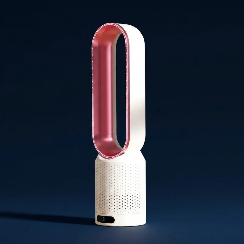Blattloser Ventilator – leiser Tischventilator mit Oszillation & LED-Touch
