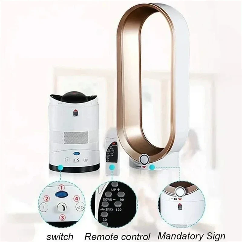 Turmventilator leise – Bladeless Ventilator mit Fernbedienung