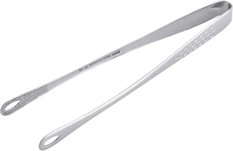 Shimomura Kihan Easier Vegetable Kitchen Tongs - Stainless Steel