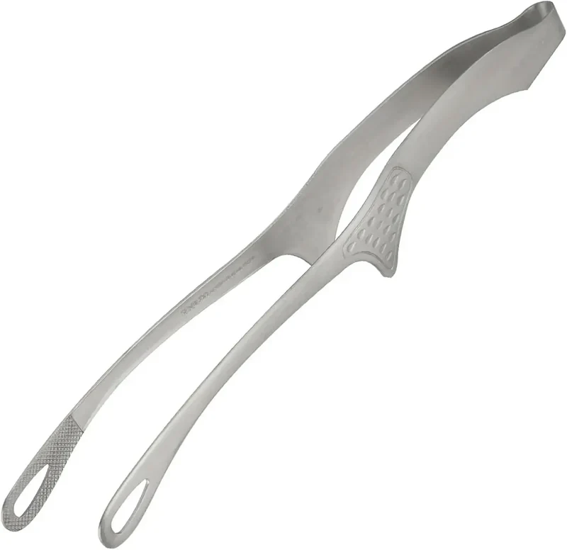 Shimomura Kihan Easier Vegetable Kitchen Tongs - Stainless Steel