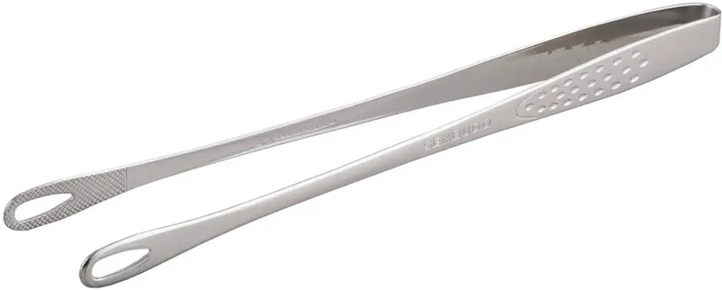 Shimomura Kihan Easier Vegetable Kitchen Tongs - Stainless Steel