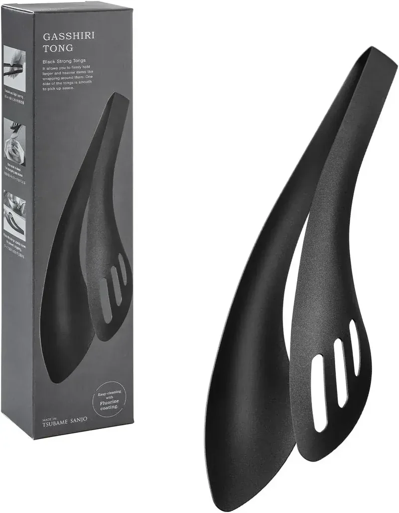 Aux Oaks Leye Stainless Steel Sauce Scoop & Food Gripping Tongs