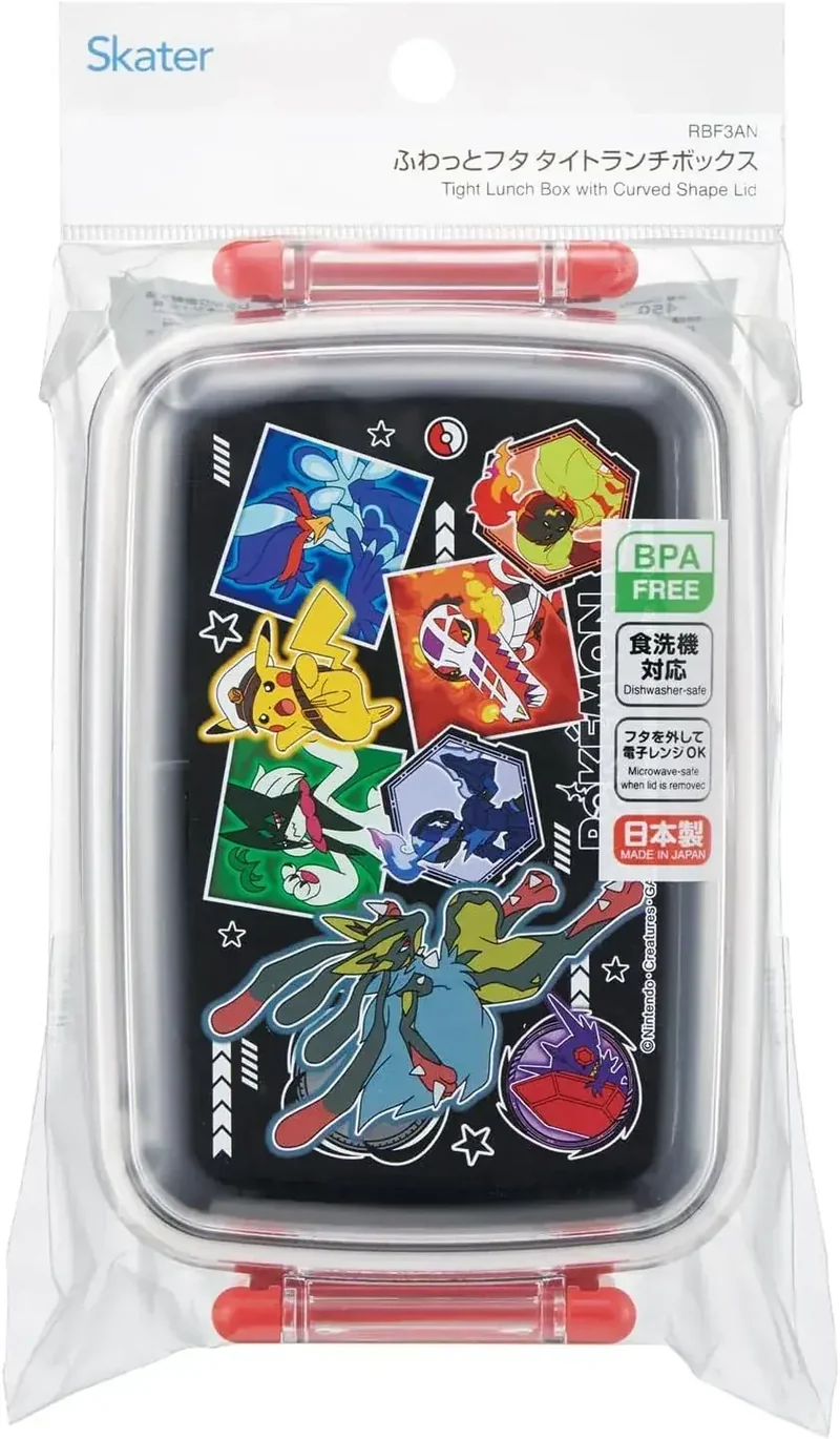 Skater Kids Lunch Box 450ml Dome Lid Pokemon for Boys, Japan Made
