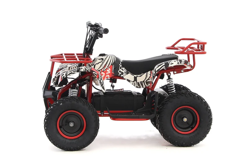 UltraMotors 1000W -48V Kinder E-Quad 6-25 km/h Firebone-white