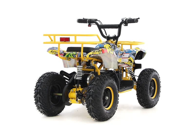 UltraMotors 1000W - 48V Kinder E-Quad 6-25 km/h - Grafiti-yellow
