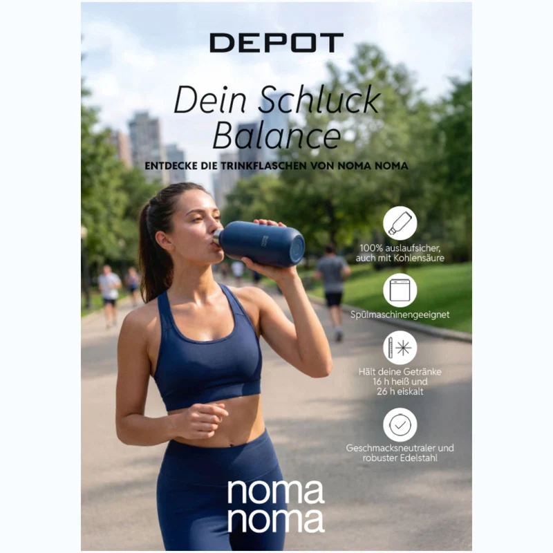 Isolierflasche – Moderne Thermosflasche für heiße und kalte Getränke