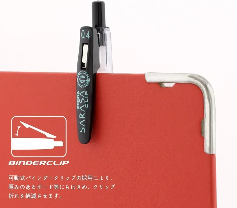 Zebra Sarasa Gel Pen Set Black 0.4mm | 5-Count with Clip