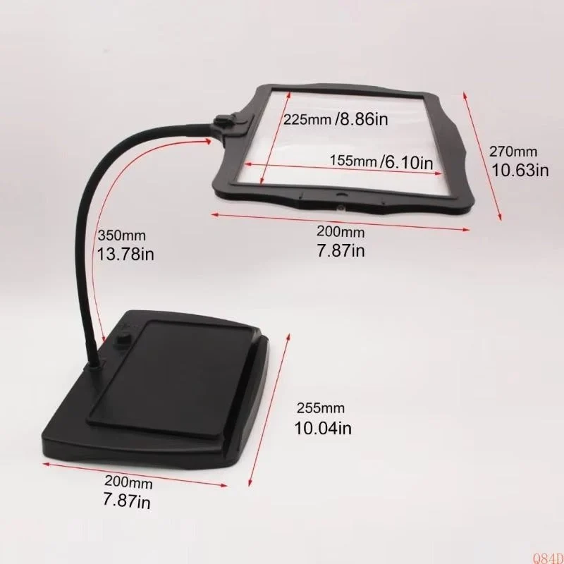 LED-Tischlupe – USB-Aufladung, 48 LEDs & Flexibel Verstellbar