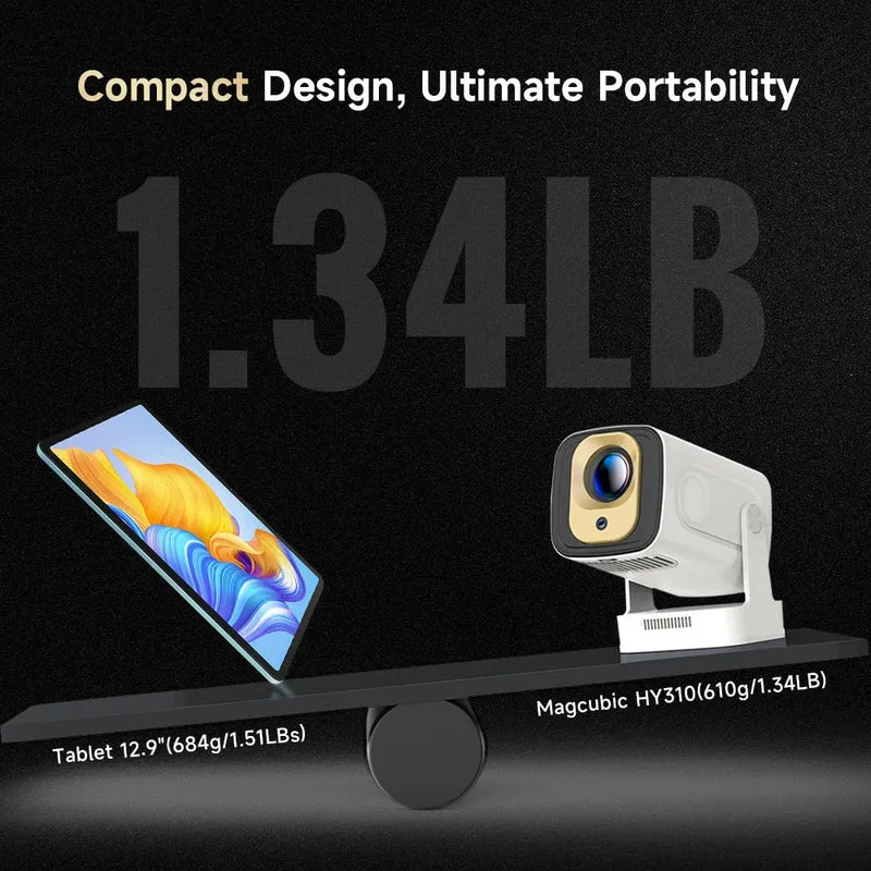 Mini Beamer 1080P – Auto Fokus mit WiFi & Bluetooth