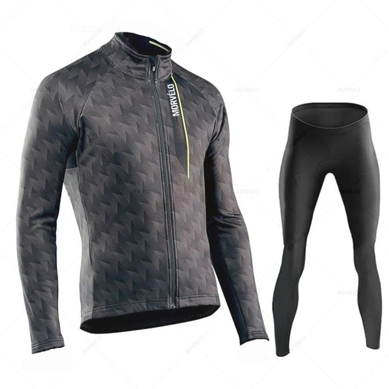 Radtrikot Set Herren – Langarm, Atmungsaktiv & Elastische Passform