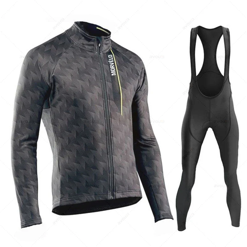 Radtrikot Set Herren – Langarm, Atmungsaktiv & Elastische Passform