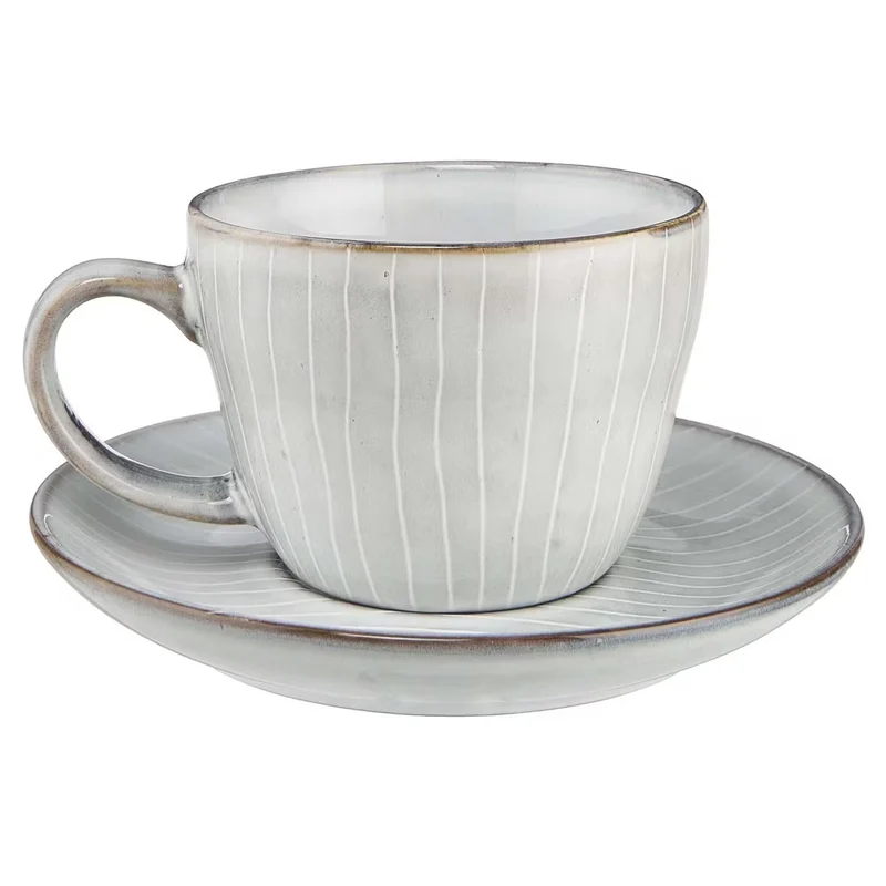 HENLEY Kaffeetasse 4er-Set – Steinzeug Kaffeebecher Für Stilvolle Kaffeepausen