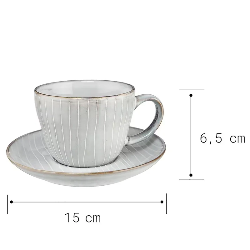 HENLEY Kaffeetasse 4er-Set – Steinzeug Kaffeebecher Für Stilvolle Kaffeepausen