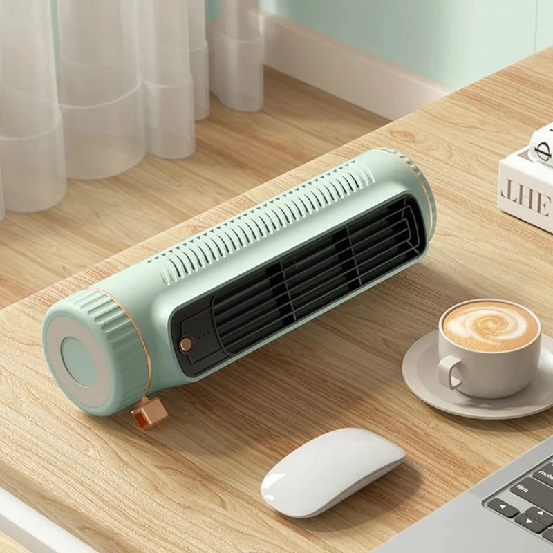 USB Tischventilator Leise – 3 Geschwindigkeiten, USB-Betrieb & Kompaktes Turmdesign
