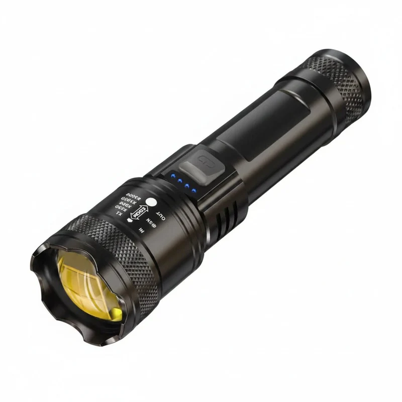 LED Taschenlampe aufladbar – USB-C Outdoor Lampe wasserdicht