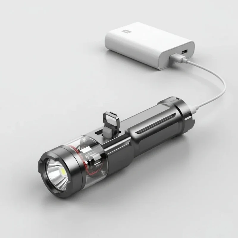 LED Taschenlampe aufladbar – USB-C Outdoor Lampe wasserdicht