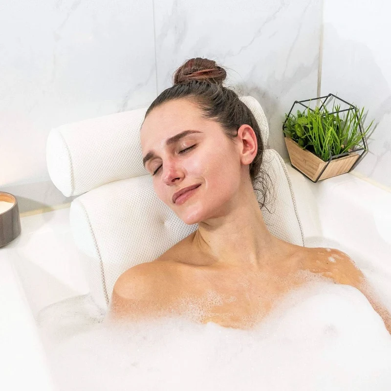 Badewannen Kissen Ergonomisch – Weich, Rutschfest & Atmungsaktiv