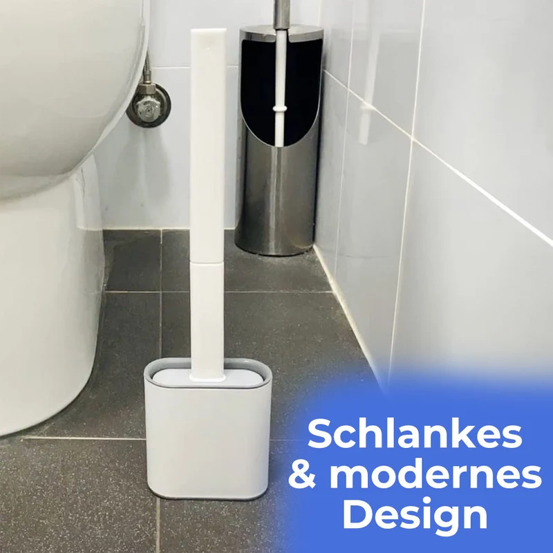 Toilettenbürste – Flexible Silikon WC-Bürste für hygienische Tiefenreinigung